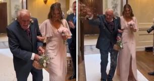 At 95, Grandfather Of Bride Fulfils Promise To Be Her 'Flower Grandad' After Making Full Recovery Post-Surgery