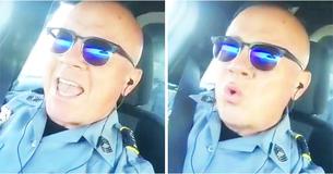 Cop Captures Hearts With ‘Smooth As Silk’ Performance Of Lionel Richie Classic In His Patrol Car