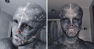 Un "extraterrestre negro" tatuado tiene problemas para encontrar trabajo debido a sus modificaciones corporales