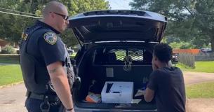 Police Officer Ordered To Remove Boy Offering Yard Work Gifts Him With Gaming Console