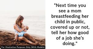 Mom Shamed Online For Breastfeeding At The Beach Fights Back Through Social Media
