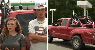 Family Pulls Son Out Of High School After He Was Told To Remove Large Flags Displayed On His Truck
