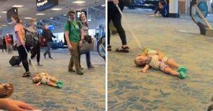 Mom Gets Hate For Dragging Her Toddler At The Airport Using A Leash