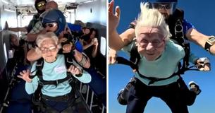 Woman Becomes The Oldest Person To Skydive At The Age Of 104