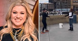 Busker Invites Kelly Clarkson To Sing On The Streets Without Realizing Who She Is