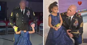 Soldier Treats Little Girl To A Daddy-Daughter School Dance After She Lost Her Dad