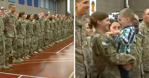 3-Year-Old Breaks Military Protocol As He Runs To Soldier Mom He Hasn't Seen In Months