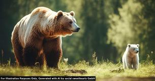 Uncommon White Bear Captured On Camera In The Wild
