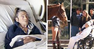 Elderly Woman Living In Hospice Was Happy After Getting One Last Chance To See A Horse