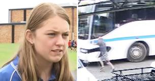 Girl Hailed Hero At 14 For Saving School Bus Of Students From 'Pretty Scary' Collision With Gas Station