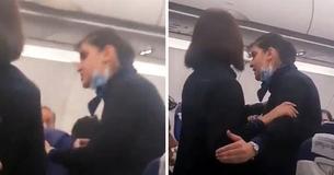 Flight Attendant Loses Her Cool And Steps In To Defend Her Co-Worker Who Cried Because Of A Passenger