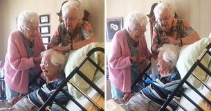 Elderly Sisters In Their 90s Came Together To Support Their Ill Sibling & Became An 'Inspiration' To Young People