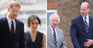 King Charles & Prince William Have Reportedly Discussed Stripping Harry & Meghan Of Their Royal Titles, Expert Claims