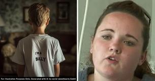 Tough Mother Makes Son Wear T-Shirt Declaring He Is A Bully & Gains Internet Fame