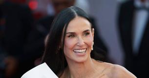 Demi Moore Stuns in Exquisite Embroidered Gown at Series Premiere