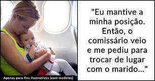 Um homem pergunta se agiu mal ao dizer “não” para uma mãe com um bebê que queria o assento de avião pelo qual ele pagou a mais