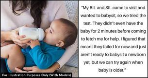 New Mom Asks Internet Users If She's a Jerk For 'Testing' Family Members Who Want to Babysit