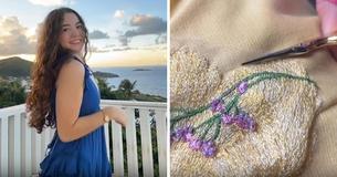 Teen Spends 200 Hours Creating Her Own Prom Dress After Refusing To Spend $700 on Store-Bought Ones