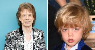 O filho do Mick Jagger, que parece uma versão em miniatura dele, é a cara do pai, o famoso astro do rock