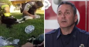 Animal Lovers Praise Firefighters Who Performed CPR On Four Cats Saved From Burning Building