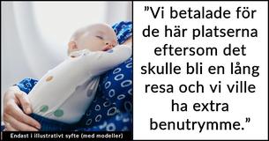 En kvinna med ett spädbarn blev rasande när en man på flygplanet vägrade att lämna ifrån sig sin plats med extra benutrymme till hennes man