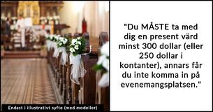 Bruden retar upp sin syster med ”krav på deltagande” vid sitt bröllop: Inget tillträde utan en gåva på 300 dollar