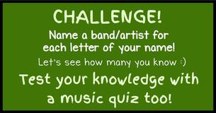 Name A Band/Artist For Each Letter Of Your Name And Then Test Your Knowledge In This Rock Genius Quiz 