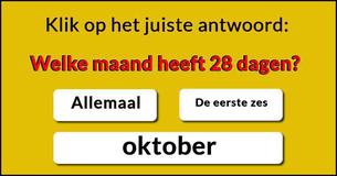 Iedereen heeft de eerste vraag juist, maar dus dusver heeft niemand ze allemaal juist kunnen beantwoorden. Kun jij het?