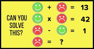 Can You Solve This? What Is The Value Of A Sad Smiley?