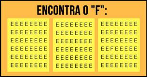 És Um Génio? Série de Quebra-cabeças. #1: Encontra o "F" Em Menos de 10 Segundos 