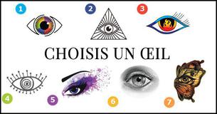 Choisis un de ces yeux et découvre quelque chose d’étonnant sur toi