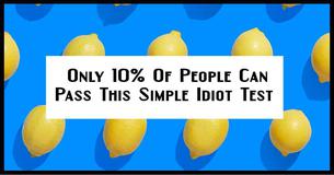 Most People Can't Pass This Simple Idiot Test, Can You?