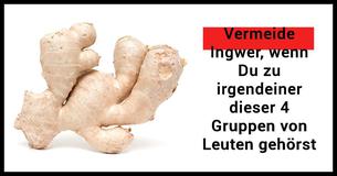 Ingwer kann gefährlich sein, wenn Du unter einem dieser gesundheitlichen Zustände leidest