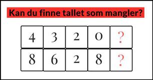 Slu matematisk hjernetrim #18: Kan du løse det?
