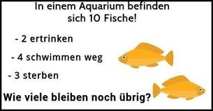 Kannst Du dieses mathematische Fischrätsel in weniger als 60 Sekunden lösen?