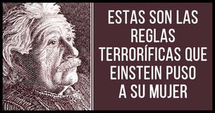 Las brutales reglas de Einstein a su esposa que dan asco a las mujeres hoy día