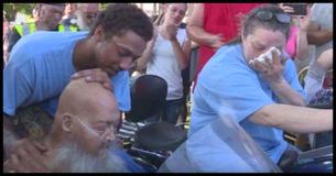 Moving: Over A Hundred Bikers Give This Terminally-Ill Biking Fan A Final Send Off