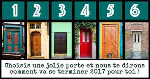 Choisis une jolie porte et nous te dirons comment va se terminer 2017 pour toi  