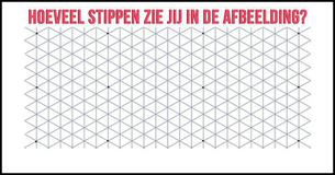 Hoeveel stippen zie jij in de afbeelding?