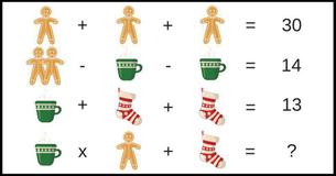 Santa's Math Challenge Series. Can You Figure This Out In Under 10 Seconds? 10/10
