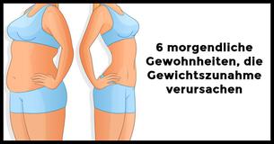 6 morgendliche Gewohnheiten, die Gewichtszunahme verursachen
