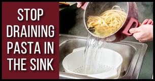 This Is Why You Should Stop Draining Pasta In The Sink
