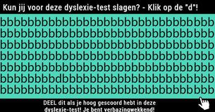 Kun jij voor deze Dyslexie-Test slagen?