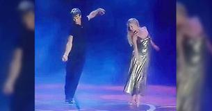  Dirty Dancing's Patrick Swayze verjaagt het publiek bij de 1994 World Music Awards 