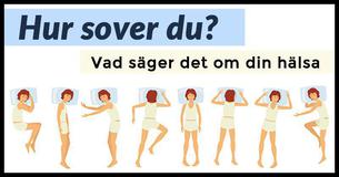 Hur den position du sover i påverkar din hälsa 