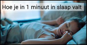 Hoe je in 1 minuut in slaap valt