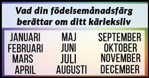 Detta är vad din födelsemånadsfärg berättar om ditt kärleksliv