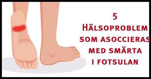 Smärta i fotsulan kan vara symptom på dessa 5 hälsoproblem