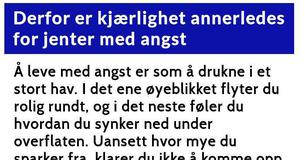 Derfor er kjærlighet annerledes for jenter med angst