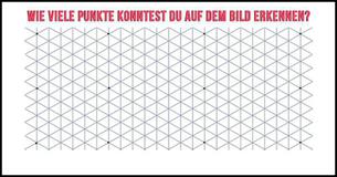 Wie viele Punkte konntest Du auf dem Bild erkennen?